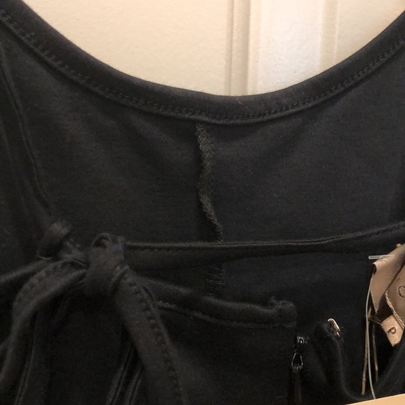 Cotton one piece long dress spaghetti straps that tie in back new not worn tags - Picture 5 of 5